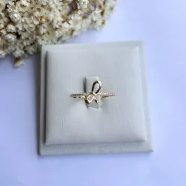Anel Laço Liso e Microzirconias