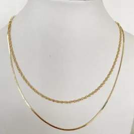 Colar Chocker Duplo Fita Orvalho