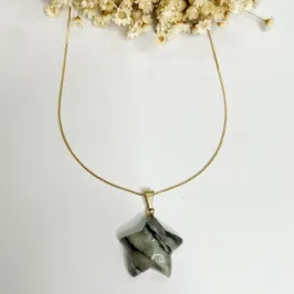 Colar Rutilado Cinza