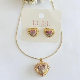 Conjunto Coração Vazado