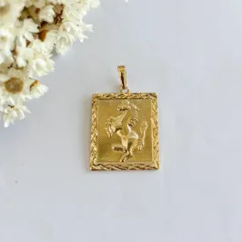 Pingente Cavalo com Moldura