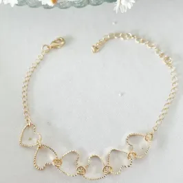 Pulseira 6 Corações