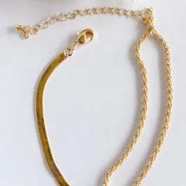Pulseira Dupla Fita e Orvalho