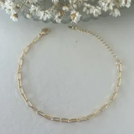 Pulseira Elo Retangular 5mm Grossa
