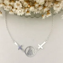 Pulseira Nossa Senhora Prata