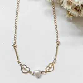 Tornozeleira Amor com Perola