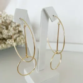 Brinco Argola Aberta com Pendente