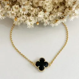 Pulseira Flor Negra