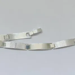 Pulseira Masculina Chapa Lisa e Fosca