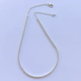 Colar Chocker Blocos 4mm