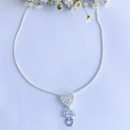 Colar Coração Vazado Filha