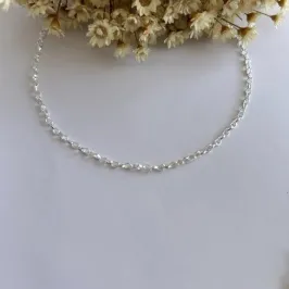 Colar Elos Coração 40cm
