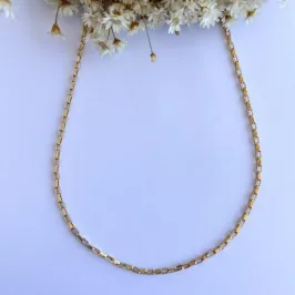 Colar Masculino Blocos 4mm