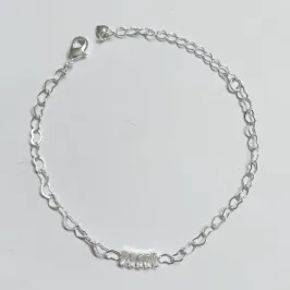 Pulseira 5 Baguetes  Cristais