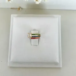 Brinco Piercing Tres Tiras Colors