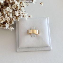 Anel Aliança Lisa Grossa