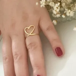 Anel Coração Cotinuo