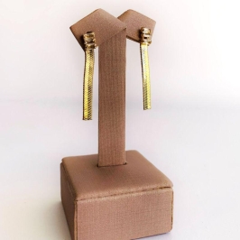 Brinco Baguete e Fita