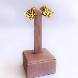 Brinco Borboleta Diamantada