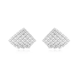Brinco Tela Cravejada Cristal