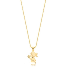 Colar Filha Orando Ouro