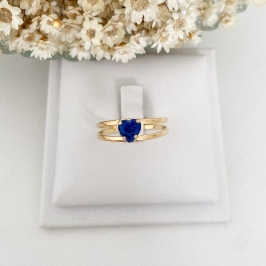 Anel Aro Duplo c/ Coração