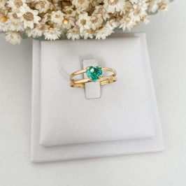 Anel Aro Duplo c/ Coração