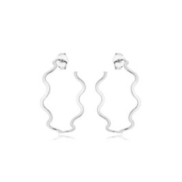 Brinco Argola Ondas 3,5cm