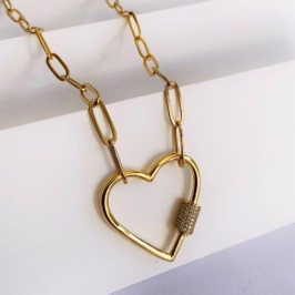 Colar Cartier com Coração Ajustavel