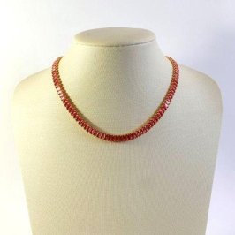 Colar Chocker  Sequencia Baguete Colorida