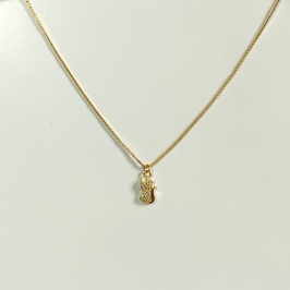 Colar Infantil Gato Cravejado Cristal