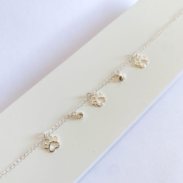 Tornozeleira Patinhas e Zirconias