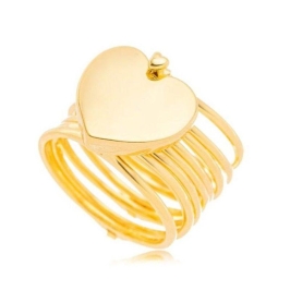Anel Bracelete Coração