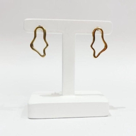 Brinco Organico Oval Vazado