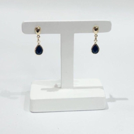 Brinco Pedente Gota de Luz Ouro