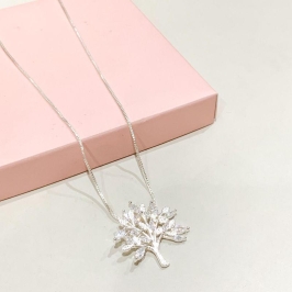 Colar Arvore da Vida com Zirconias Grandes