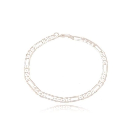 Pulseira Masculino 3x1 Prata 0,4mm