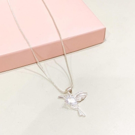 Colar Beija Flor Prata