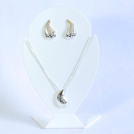 Conjunto Gota Telinha Prata