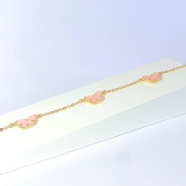 Pulseira Borboleta Rosa Inspiração