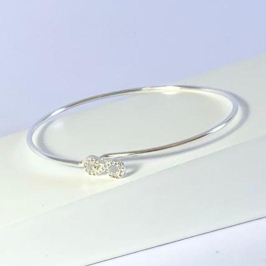 Pulseira Bracelete Infinito Prata