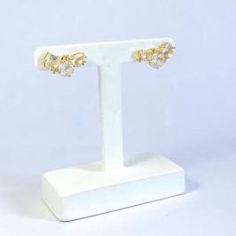 Brinco Gotas Cristais