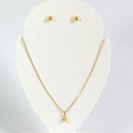 Conjunto Gota Pequena Citrino