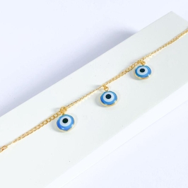 Pulseira Olho Grego 3 Pingentes
