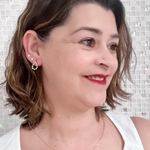 Conjunto Gota Vazada Cristal