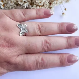 Anel Borboleta Pontilhada