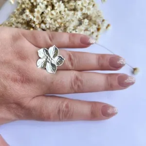 Anel Flor Onze Horas