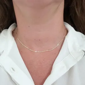Colar Chocker Bolinhas Achatadas