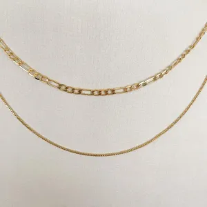 Colar Chocker Duplo Figaro Singapura