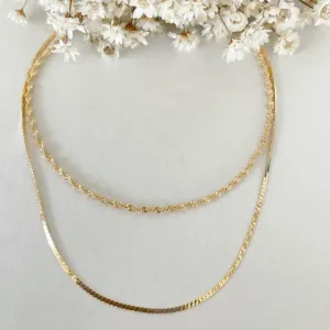 Colar Chocker Duplo Fita Orvalho